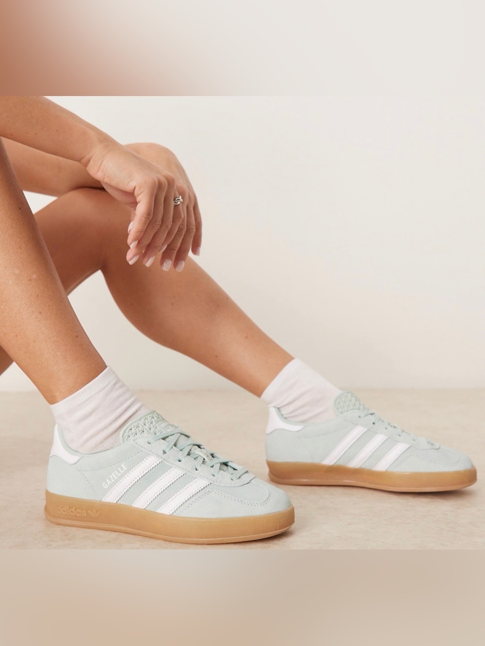 Adidas gazelle Green Clear Mint Gum US 7.5